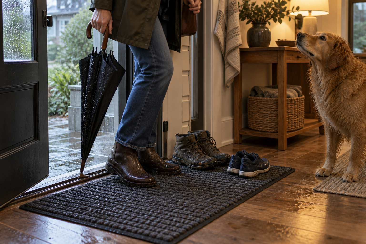 Create an Entryway Drop Zone in Less Than Three Feet