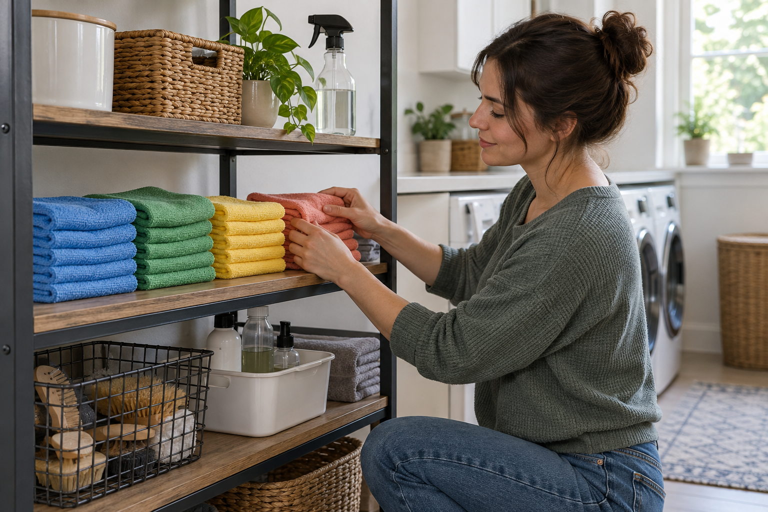 A Simple Color System for Microfiber Cleaning Cloths